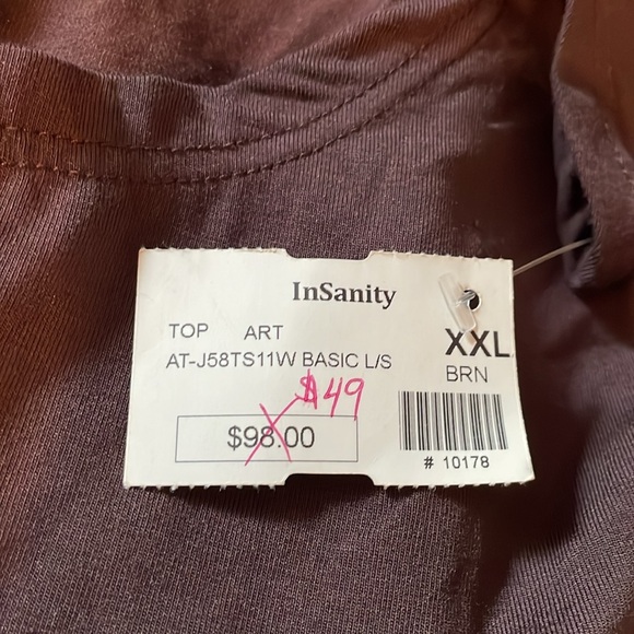 NWT Elegant Brown Women's Top.  Size XXL - Picture 4 of 6